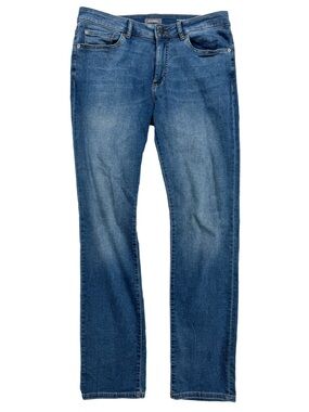 DL1961 Men's Nick Slim DL Ultimate Knit Jeans 32x34 Howler Wash Blue Pants GUC